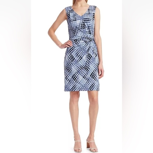 Nic + Zoe Cross Over Twist Sheath Dress Womens Size XS (617) - Picture 1 of 11